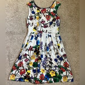 Ellen Tracy Multicolor Floral Dress